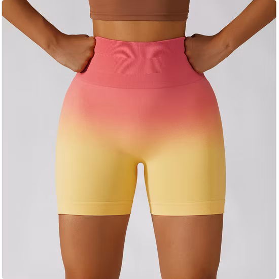 ベストセラー スポーツウェア フィットネス アクティブウェア ショーツ 女性用 プッシュアップ 戦利品 レギンス オンブル シームレス ヨガ ショーツ うずくまる バット ジム ショーツ