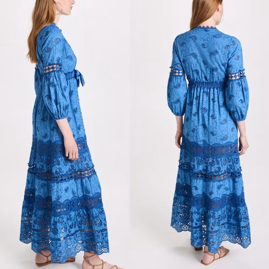 格安価格新着中国からのカスタマイズされたメーカー Sholesale ホームウェア夏のエレガントな服の女性のマキシ服の女性のドレス